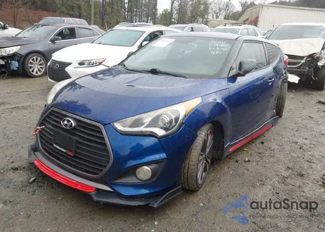 2016 Hyundai Veloster Turbo z USA, uszkodzony, nr VIN KMHTC6AE5GU255761